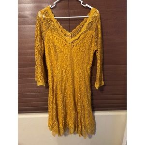 Yellow Lace Dress